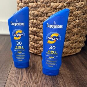 Coppertone Sport Sunscreen Lotion - SPF and 30 - 7 fl oz set of 2 exp 1/27 new